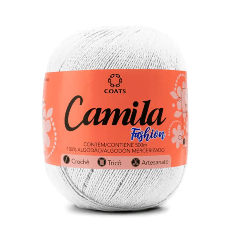 LINHA CAMILA FASHION 100% ALGODAO C/500M BCOE BRANCO