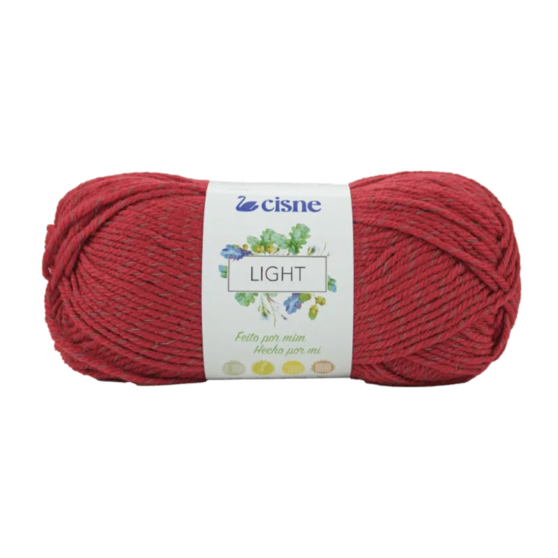 LINHA TRICO CISNE LIGHT 100G C/150M 00046 VERMELHO