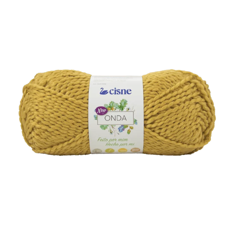 LINHA TRICO CISNE NEW ONDA 100G C/130M 08026 MOSTARDA