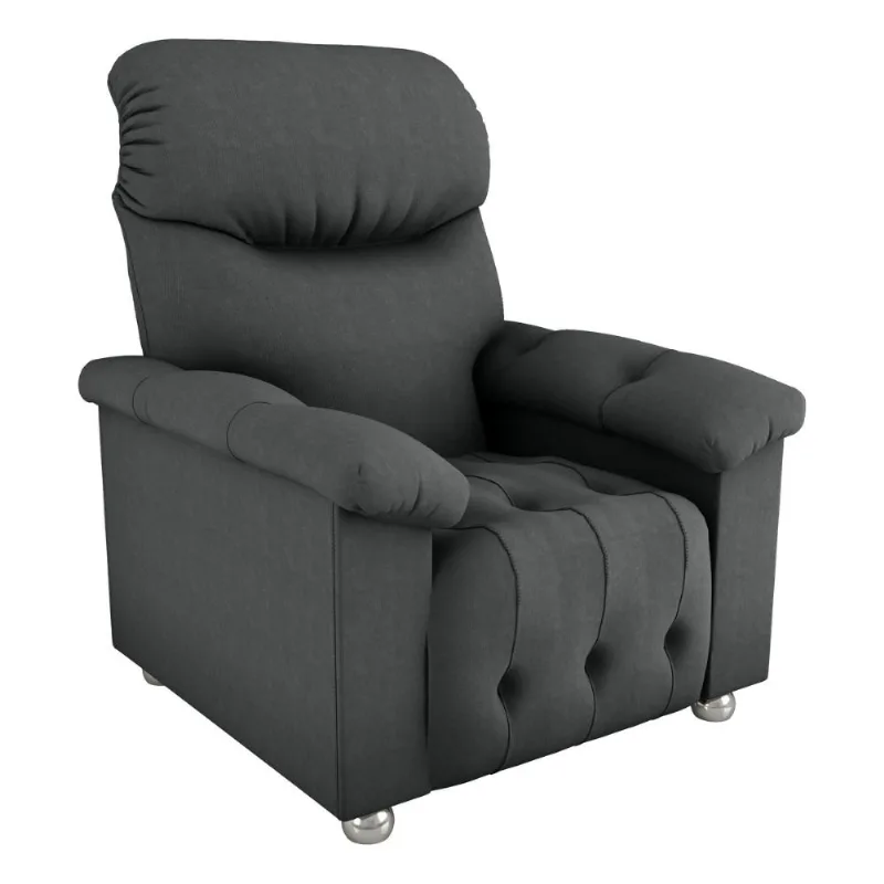 Poltrona Retrátil e Reclinável 83cm Tecido Suede Multimóveis CR45262