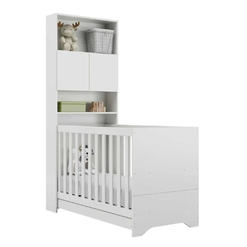 Quarto Infantil com Colchão Incluso Nina Multimóveis Branco - Multimóveis