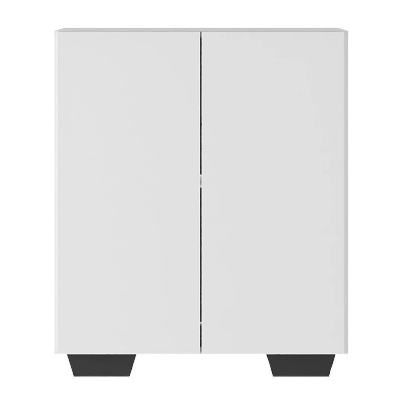 Armário Lavanderia Com 2 Portas Multimóveis Branco/preto - Multimóveis - Móveis