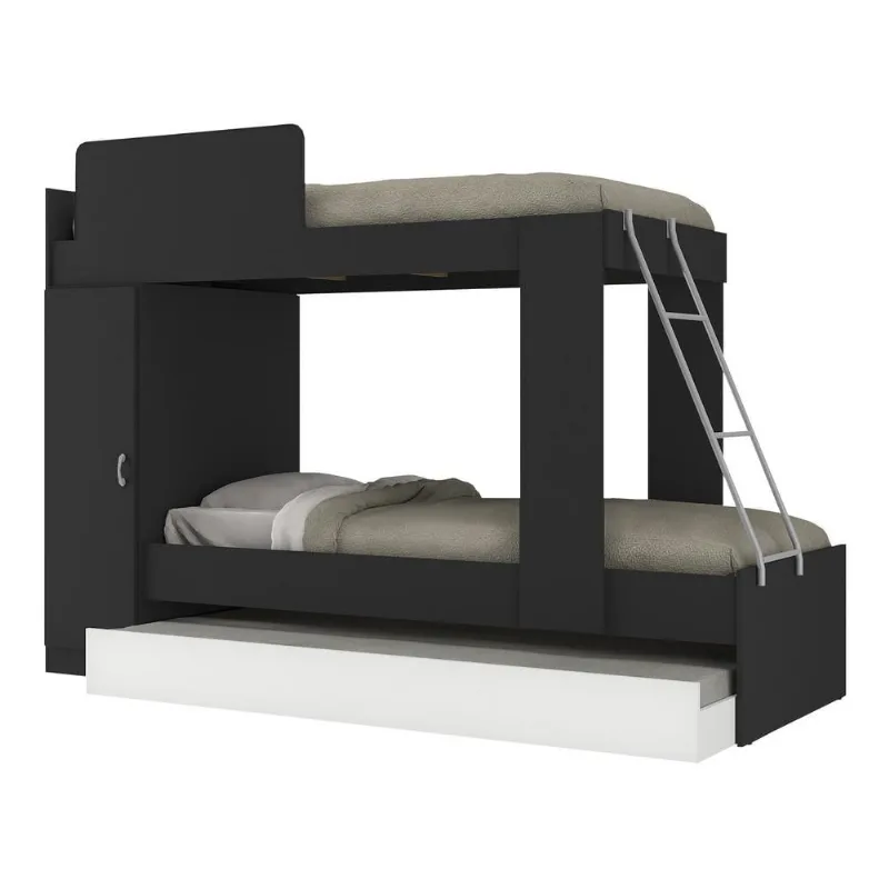 Treliche 1 Porta Havana Multimóveis Preto/Branco - Multimóveis