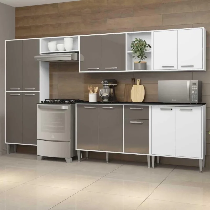 Cozinha Compacta Multimóveis Fg3281 Com Armário E Balcão - Multimóveis