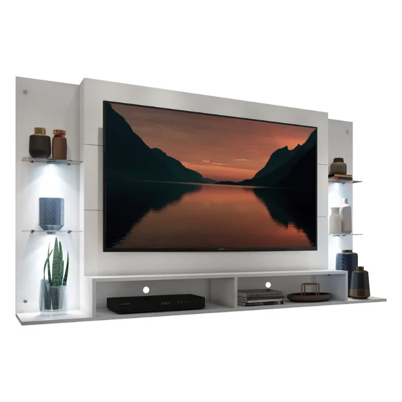 Painel com 4 Leds para TV até 60" Multimóveis Vegas FG3396 Branco