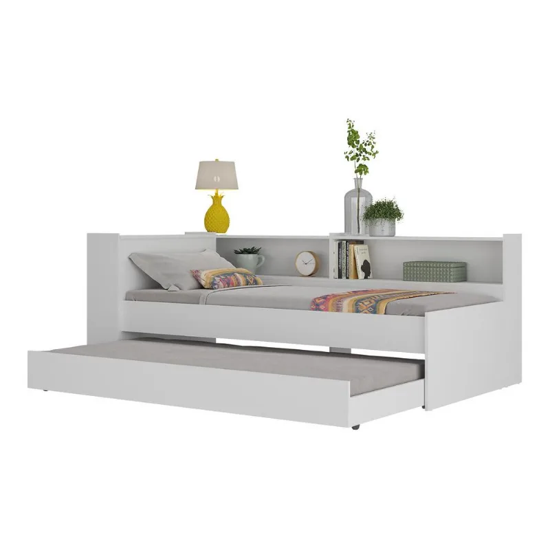 Bicama com Baú para colchão 78 x 188 cm Multimóveis FG5011 Branca - Multimóveis