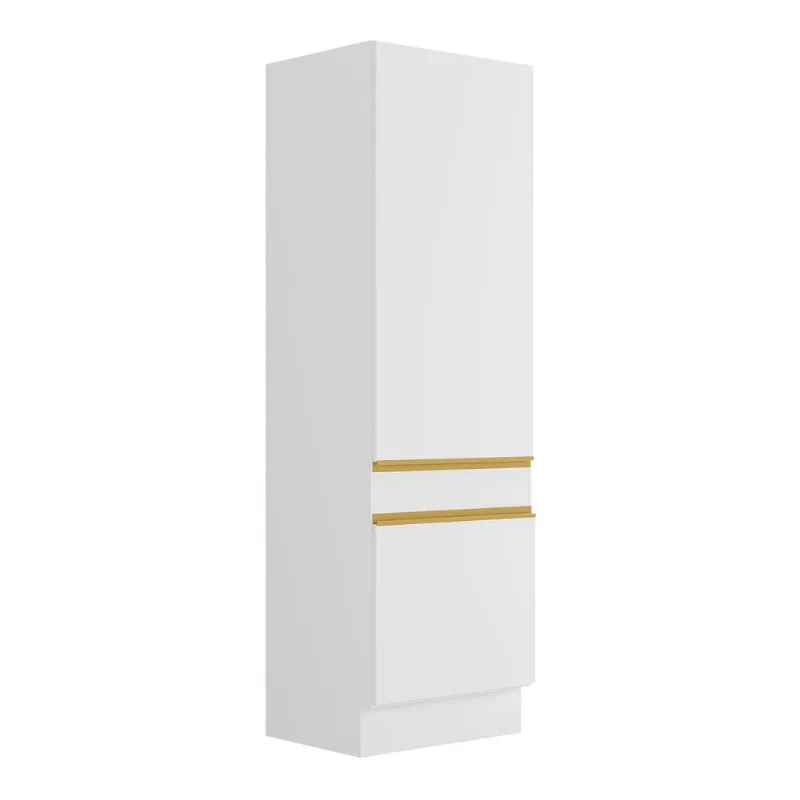 Paneleiro com Rodapé 2 Portas Veneza GW Multimóveis MP2119 Branco - Multimóveis