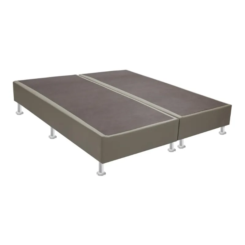 Base Sommier Bege Super King (193x203x23) - Ortobom - Multimóveis