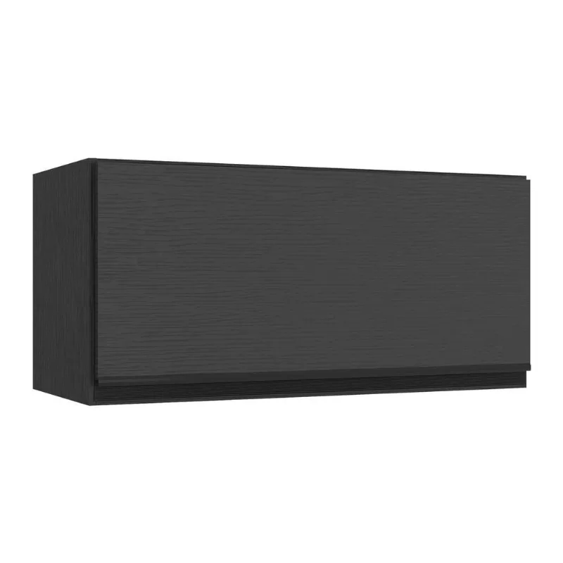 Armário Aéreo Cozinha 70 cm 1 Porta Basculante Veneza Multimóveis MP3681.895 Preto - Multimóveis