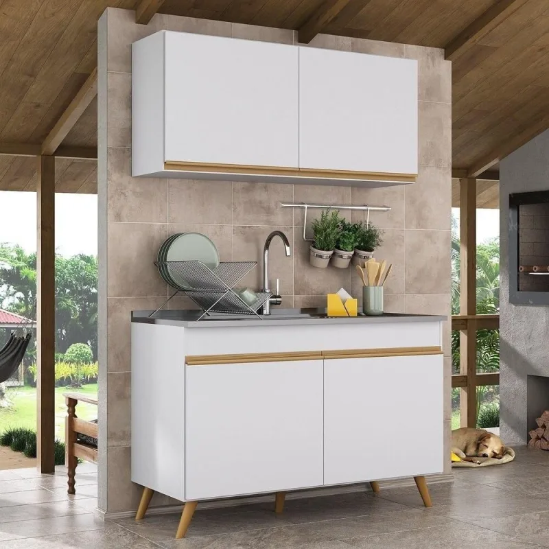 Armário De Compacta 2  Peças Multimóveis Branco - OUTRAS - Móveis