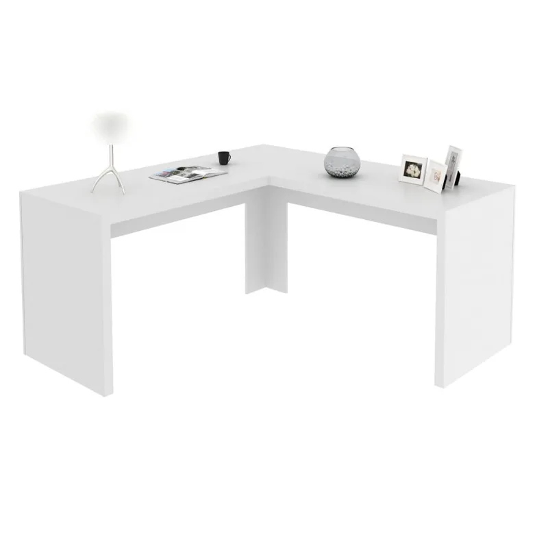 Escrivaninha/Mesa Escritório de Canto Multimóveis CR25024 Branca