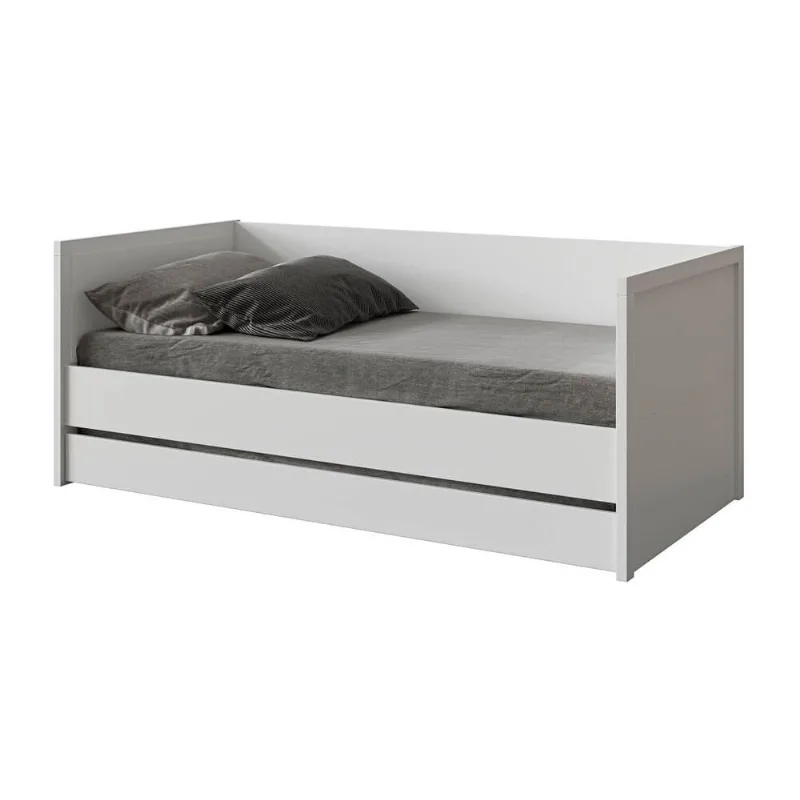 Cama Solteiro com Encosto Multimóveis CR40014 Branco Acetinado - Multimóveis
