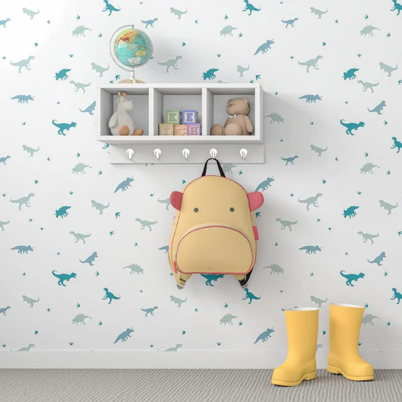 Nicho Organizador Infantil com Cabideiro Multimóveis CR40035 Branco - Multimóveis