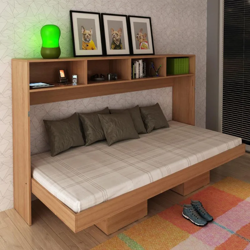 Cama Articulada Solteiro para Colchão 88 x 188 cm Multimóveis CR35066 Amêndoa - Multimóveis