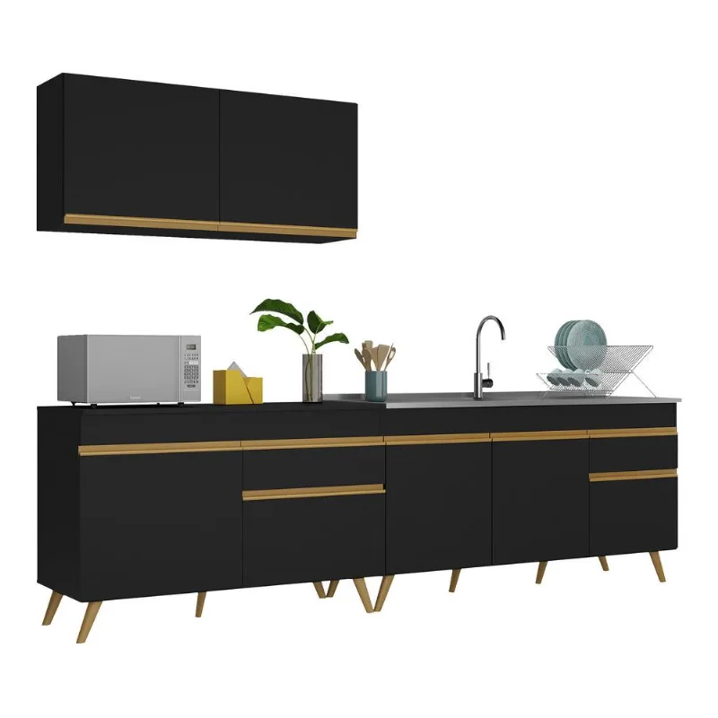 Armário de Cozinha Compacta 270cm Veneza Multimóveis V2076