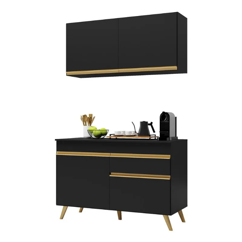Armário de Cozinha Compacta 120cm Veneza Multimóveis V3687 - Multimóveis