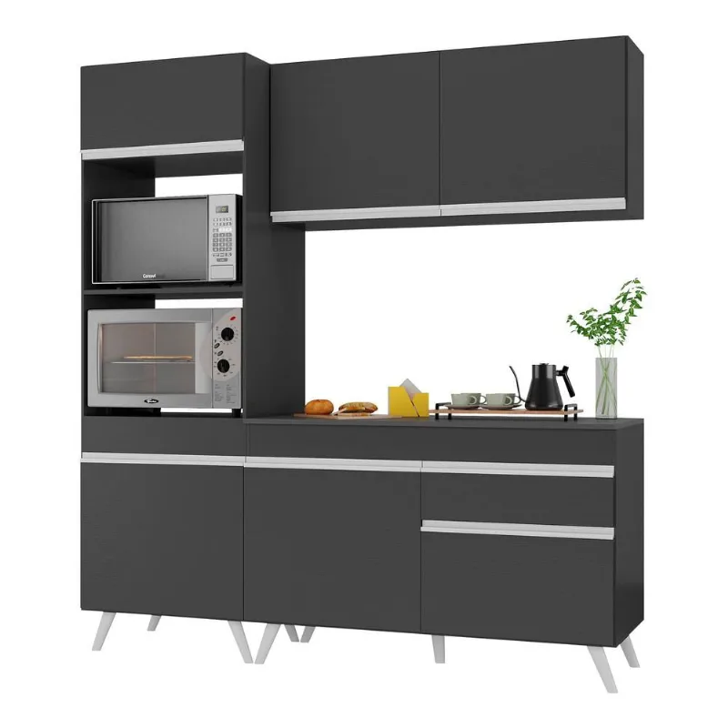 Armário de Cozinha Compacta 182cm Veneza Multimóveis V3694 - Multimóveis
