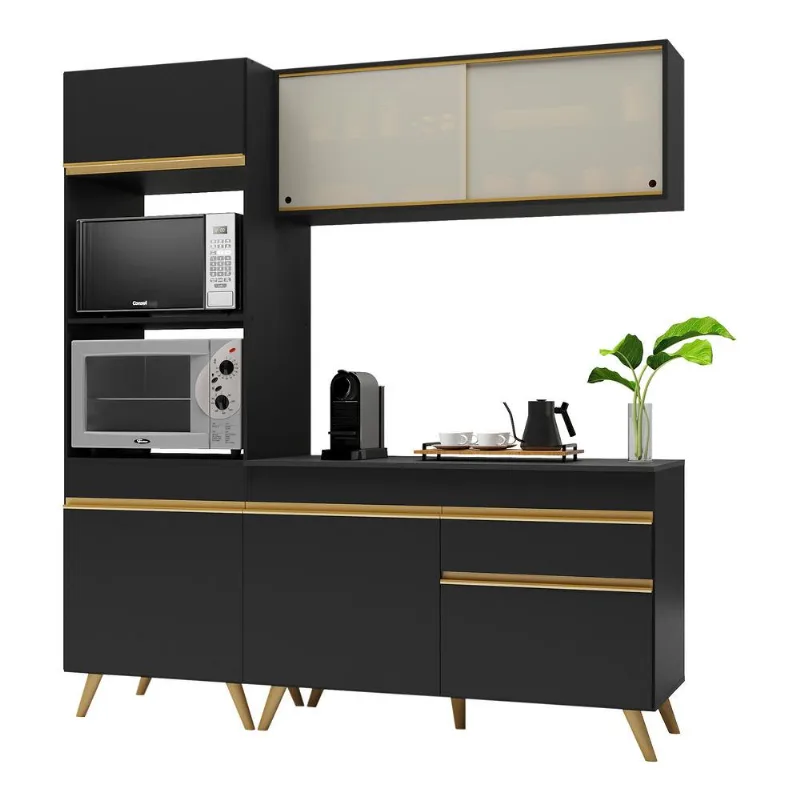 Armário de Cozinha Compacta 182cm Veneza Multimóveis V3695 - Multimóveis