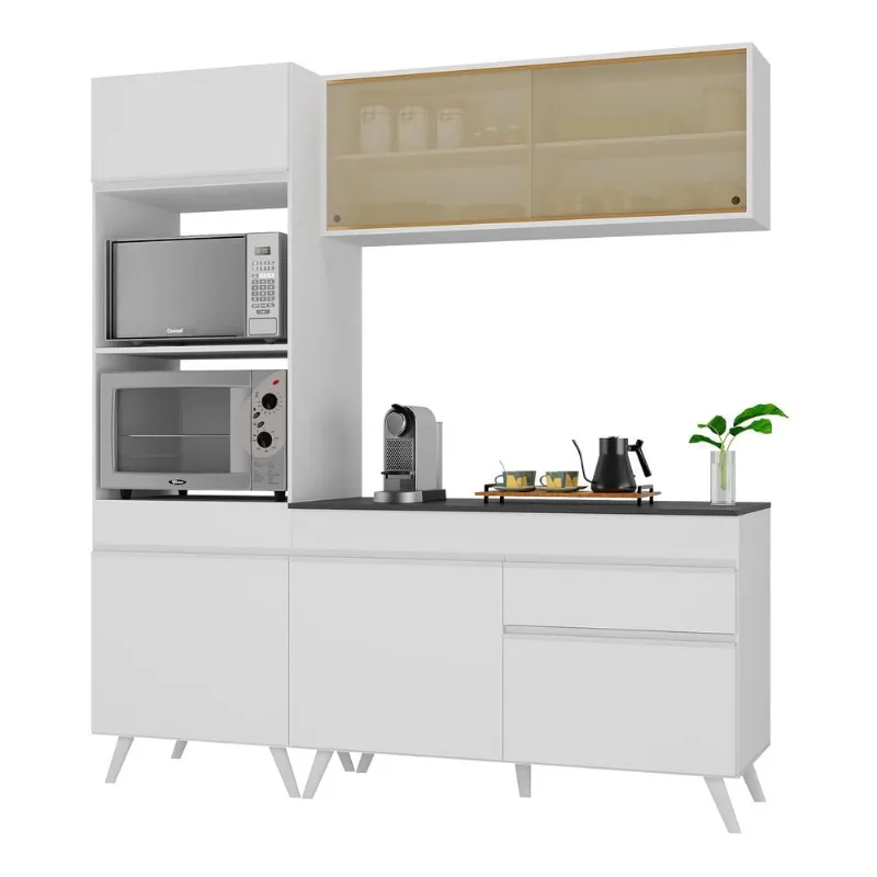 Armário de Cozinha Compacta 182cm Veneza Multimóveis V3695 - Multimóveis