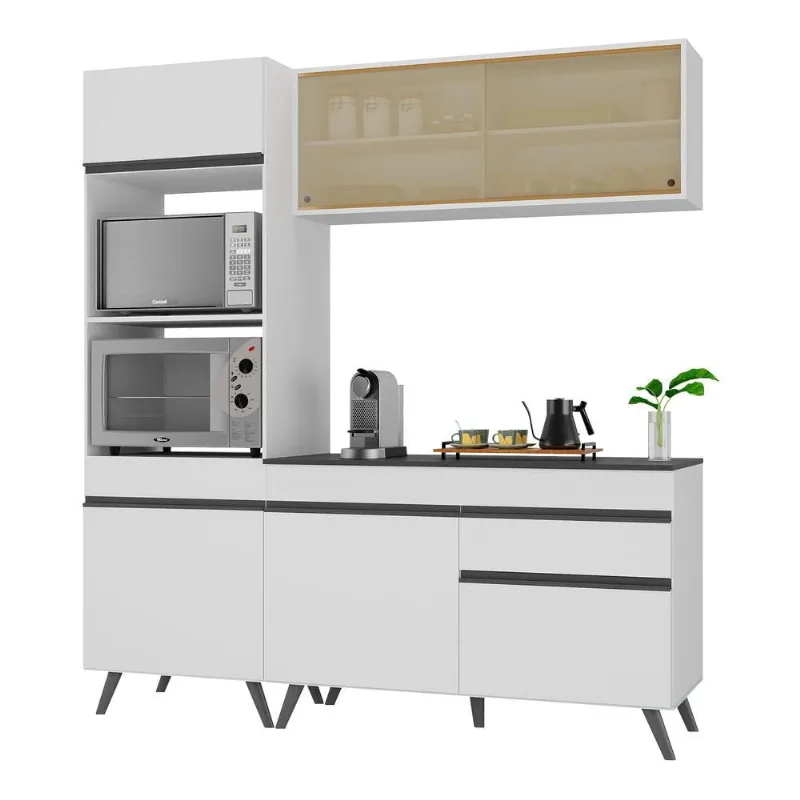 Armário de Cozinha Compacta 182cm Veneza Multimóveis V3695