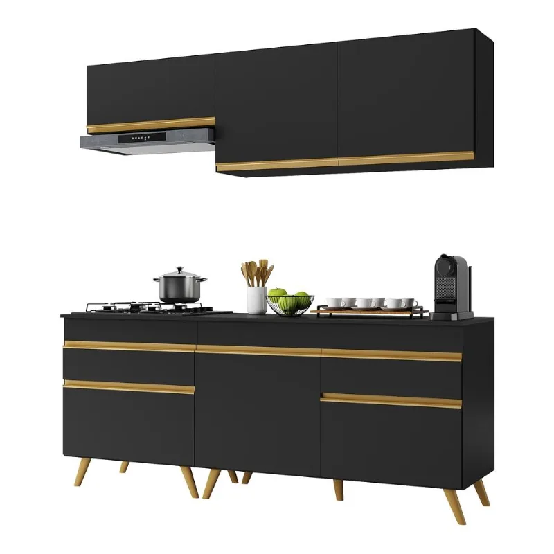 Armário de Cozinha Compacta 190cm Veneza Multimóveis V3705 - Multimóveis