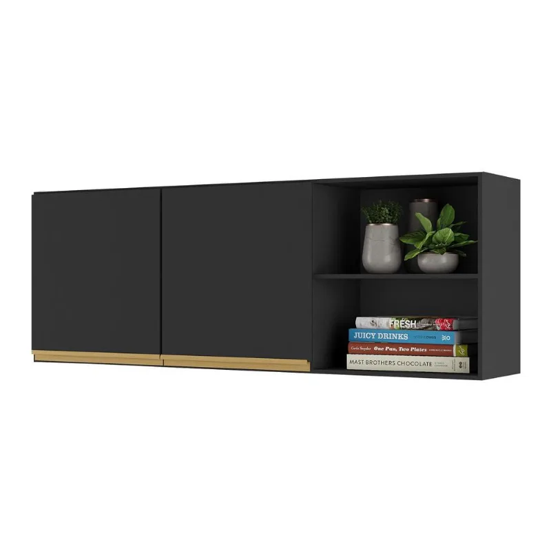 Armário de Cozinha Aéreo 150cm 2 Portas Veneza Multimóveis V3741 - Multimóveis