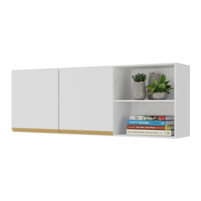 Armário de Cozinha Aéreo 150cm 2 Portas Veneza Multimóveis V3741 - Multimóveis