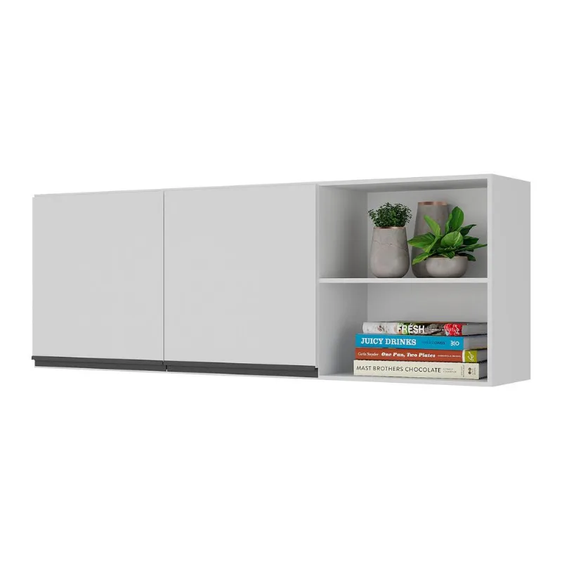 Armário de Cozinha Aéreo 150cm 2 Portas Veneza Multimóveis V3741 - Multimóveis
