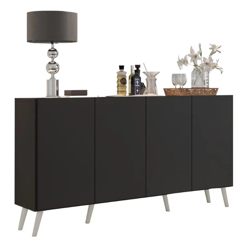 Aparador Buffet 4 Portas Retrô Veneza Multimóveis V3556 - Multimóveis