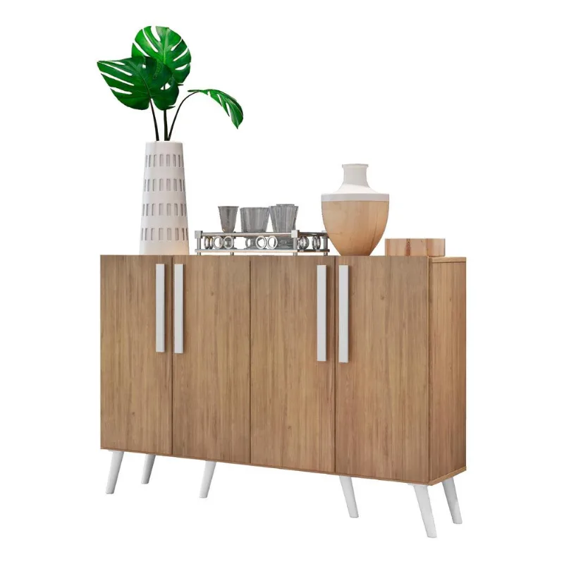 Aparador Buffet 4 Portas Retrô Viena Multimóveis V3606 - Multimóveis
