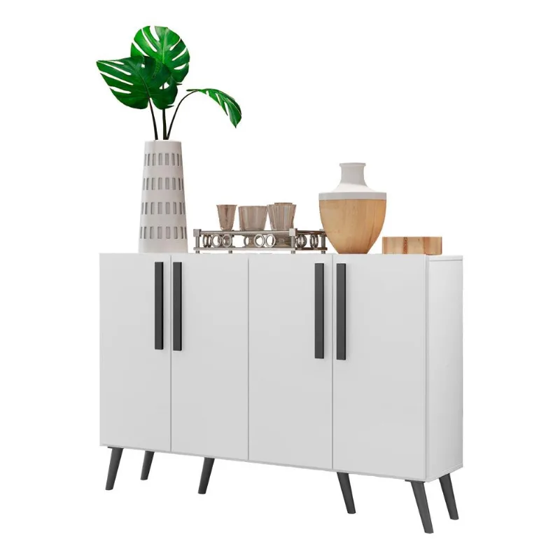Aparador Buffet 4 Portas Retrô Viena Multimóveis V3606 - Multimóveis