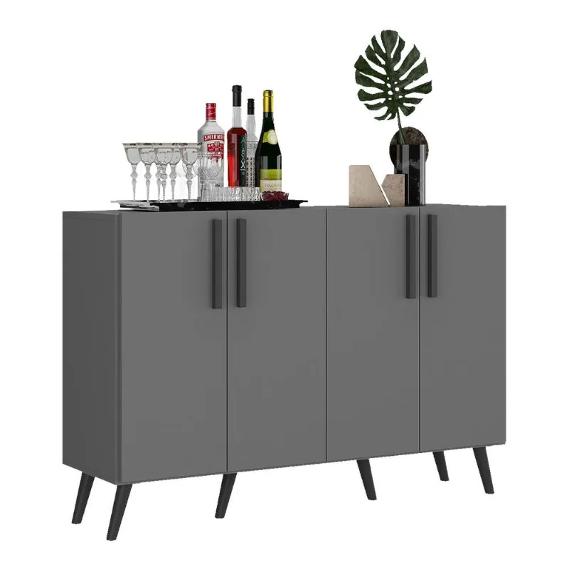 Aparador Buffet 4 Portas Retrô Viena Multimóveis V3606 - Multimóveis
