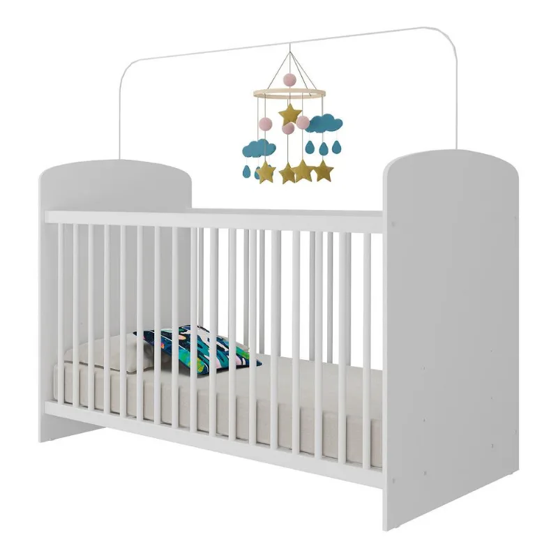 Berço com Colchão Incluso Ana Lívia Multimóveis MP0515C Branco - Multimóveis