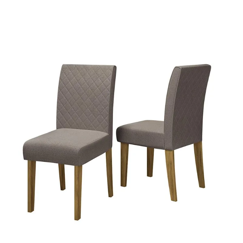 Conjunto com 2 Cadeiras de Jantar Multimóveis CR50039
