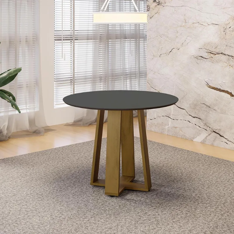 Mesa de Jantar Redonda 103cm Multimóveis CR50043