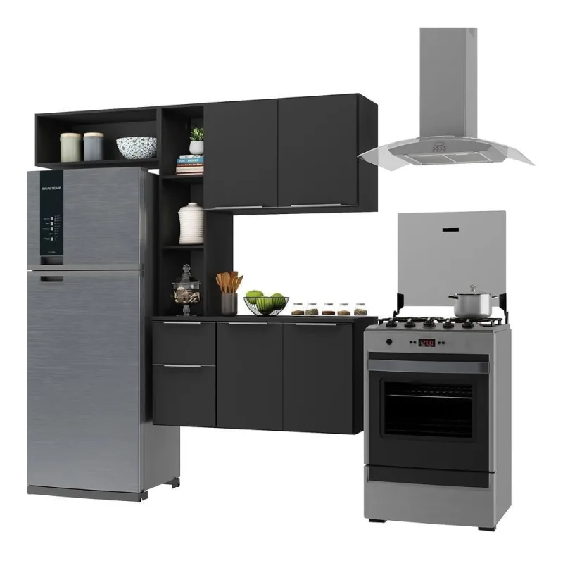 Armário De Cozinha Com Balcão Sofia Multimóveis V2006 - OUTRAS - Móveis