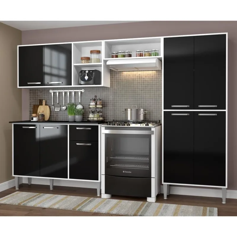 Cozinha Compacta Com Armário E Balcão Multimóveis Vm2840 - OUTRAS - Agro