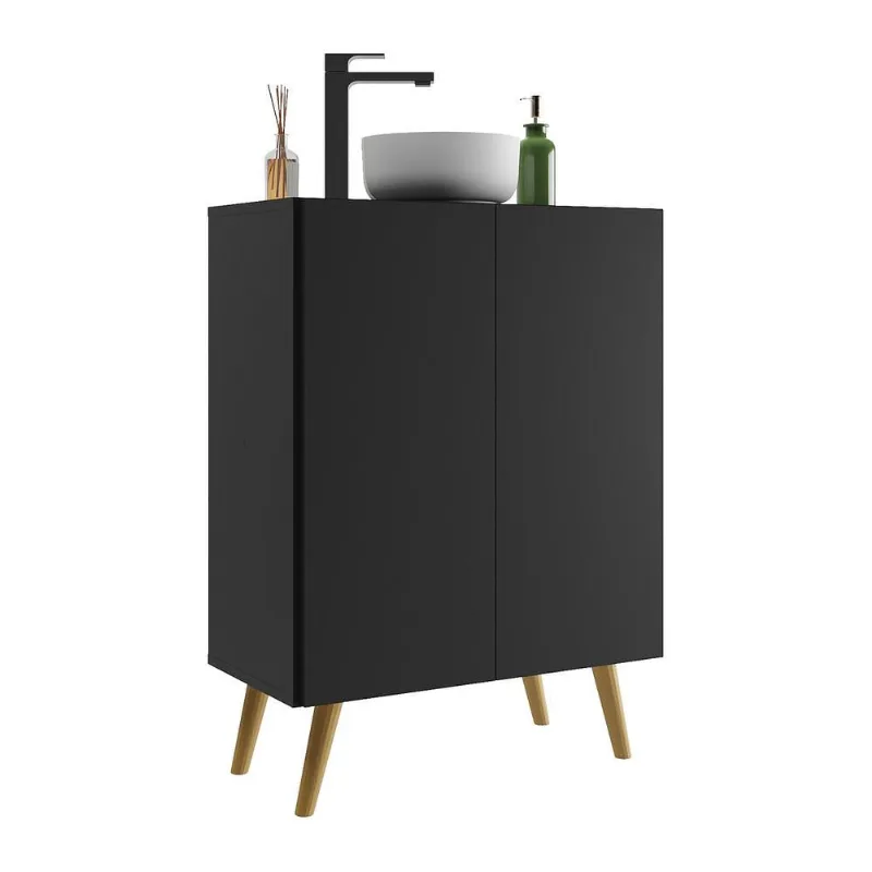 Gabinete Banheiro 2 Portas Retrô 63cm Multimóveis V5006