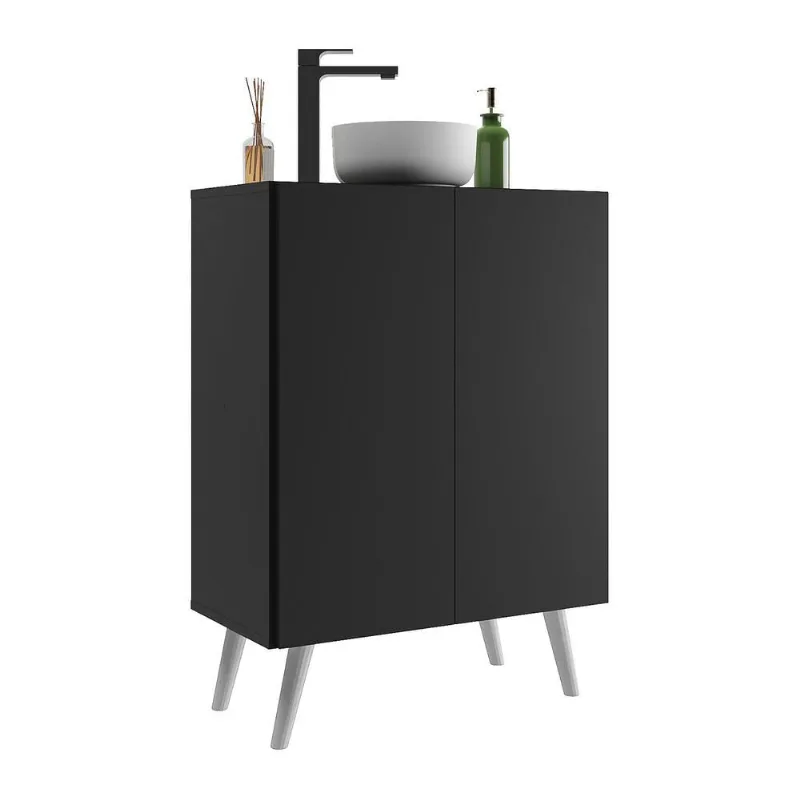 Gabinete Banheiro 2 Portas Retrô 63cm Multimóveis V5006