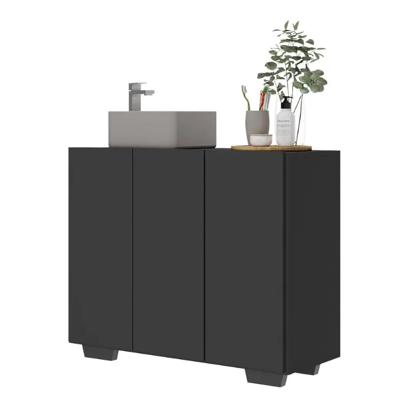 Gabinete Banheiro 3 Portas 90cm Multimóveis V5031 - Multimóveis