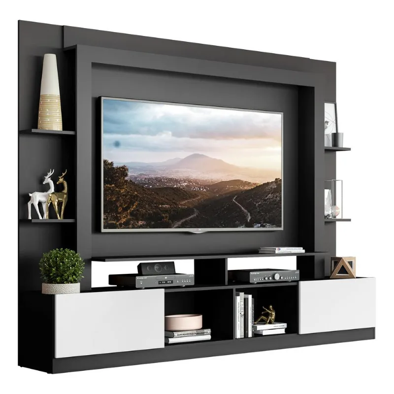 Estante com Suporte TV 65" e 2 portas Oslo Multimóveis V3386 - Multimóveis