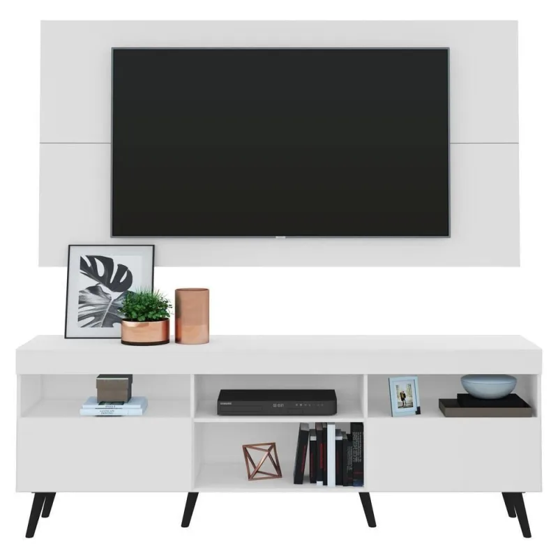 Rack Com Painel 65" Retrô Flórida  Multimóveis V3133 - Multimóveis