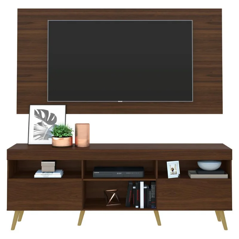 Rack com Painel e Suporte TV 65" Retrô Flórida Multimóveis V3134 - Multimóveis