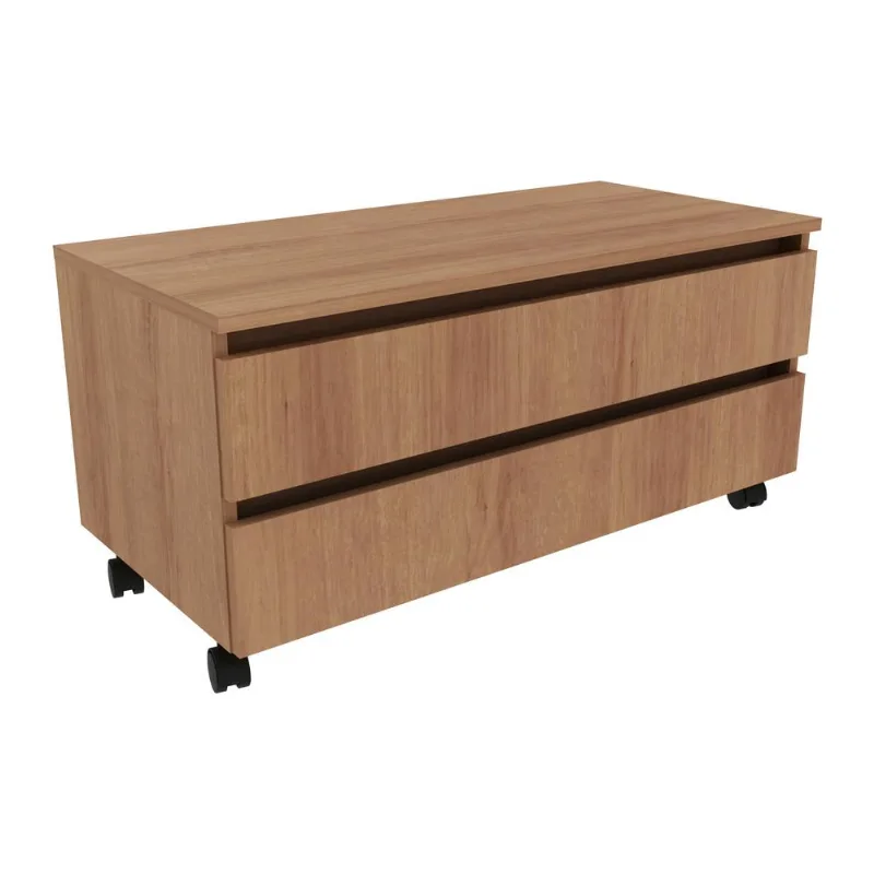 Gabinete Banheiro 2 Gavetas com Rodízios 80cm Multimóveis VCR10083 - Multimóveis