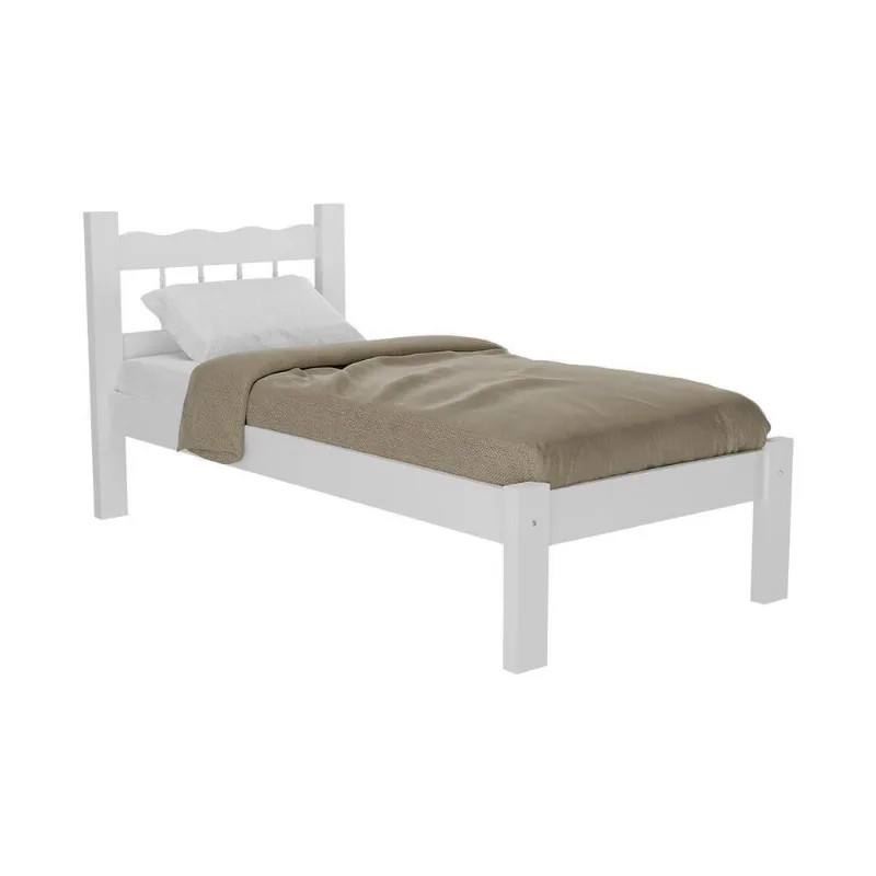 Cama Solteiro Com Colchão Madri Multimóveis Vcr4161 Branco - Multimóveis