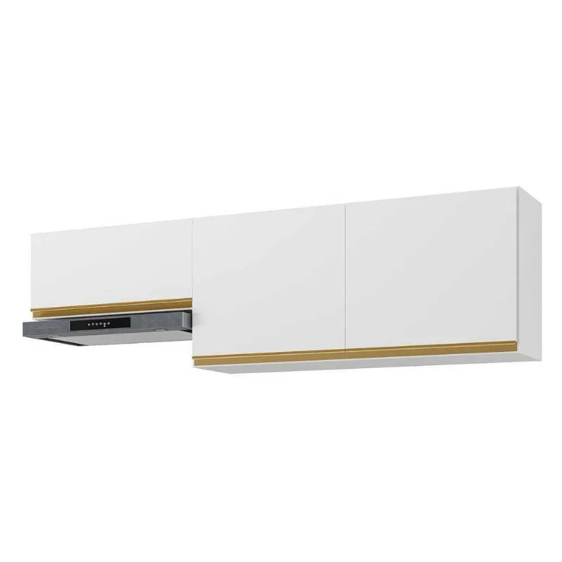 Kit 2 Armários de Cozinha Aéreos 3 Portas Veneza Multimóveis MP2145 - Multimóveis