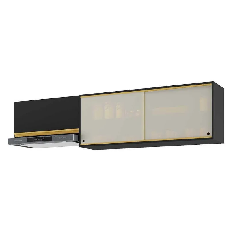 Kit 2 Armários de Cozinha Aéreos 3 Portas Veneza Multimóveis MP2153 - Multimóveis