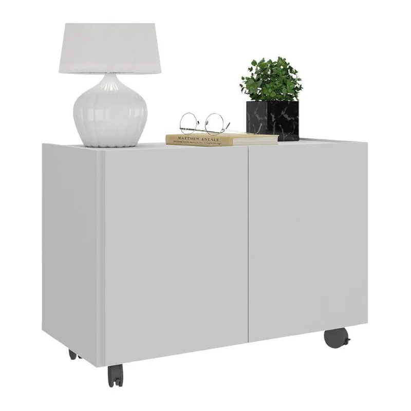 Mesa de Cabeceira com Rodízios 2 Portas Multimóveis MP4131