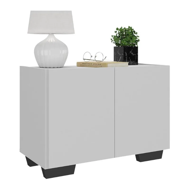Mesa de Cabeceira com Pés 2 Portas Multimóveis MP4134 - Multimóveis