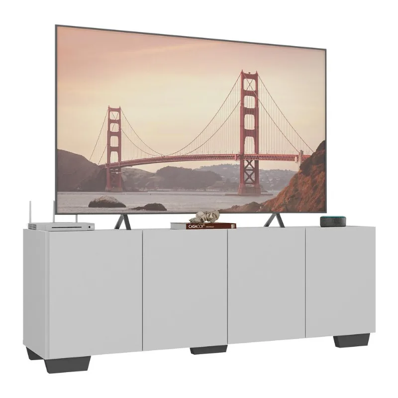 Rack para TV até 50 Polegadas com 4 Portas Multimóveis MP1072